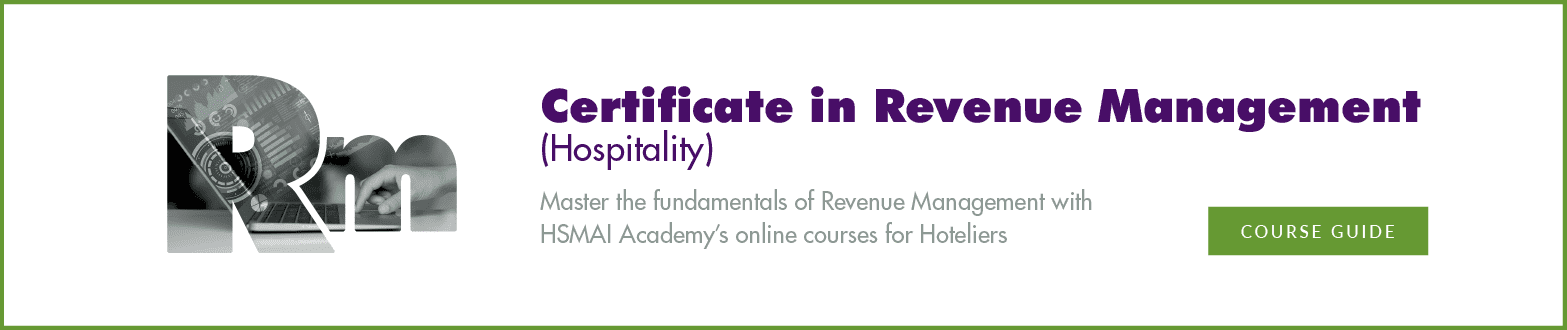 Certificate in Revenue Management (Hospitality)